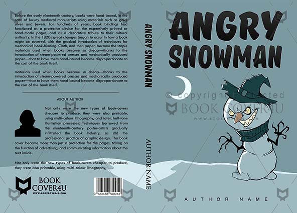 Children-book-cover-design-Angry Snowman-front