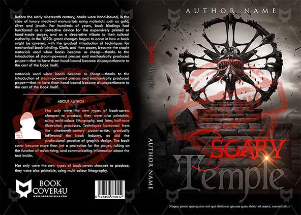 Fantasy-book-cover-design-Scary Temple-front