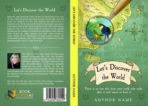 Adventures-book-cover-design-Let's Discover The World-front