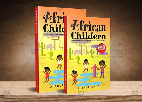 Children-book-cover-design-African Children-back