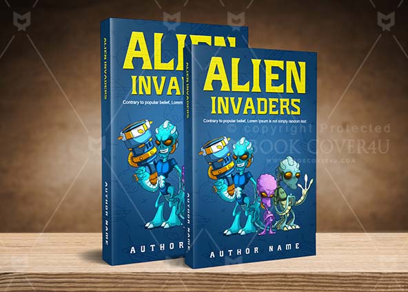 Children-book-cover-design-Alien Invaders-back