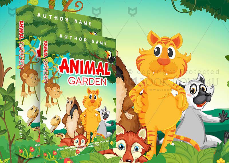 Children Book cover Design - Animal Garden