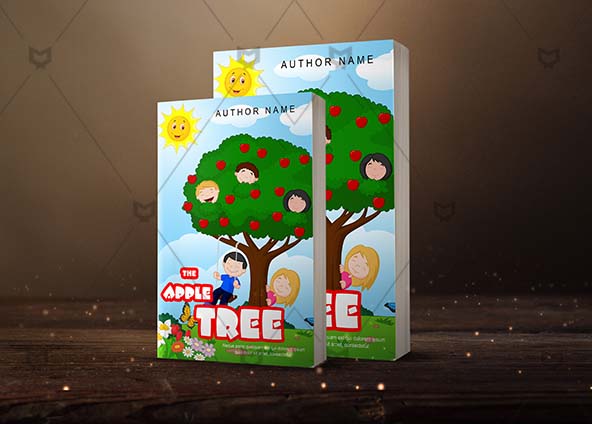 Children-book-cover-design-The Apple Tree-back