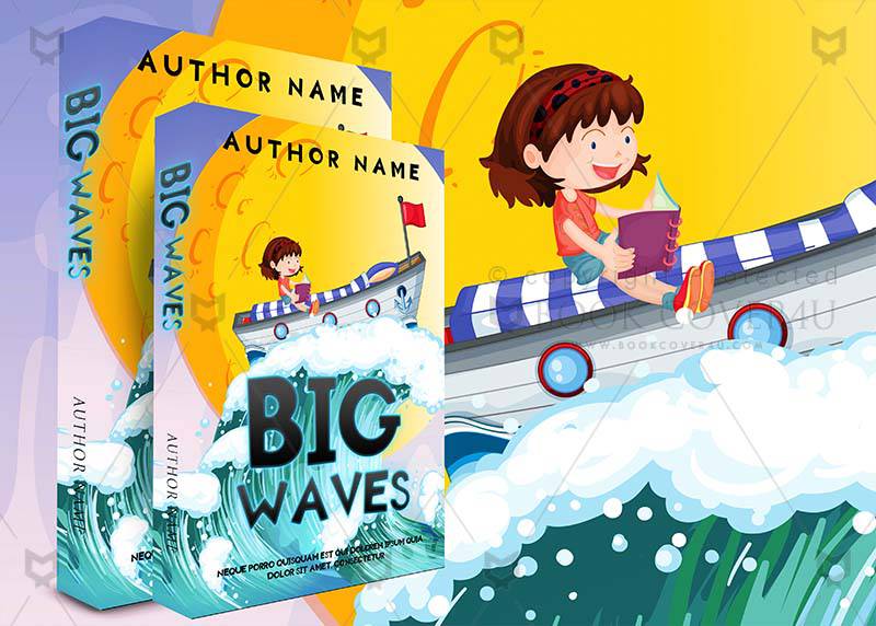 Children-book-cover-design-Big Waves-back