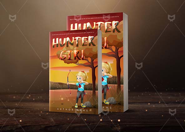Children-book-cover-design-Hunter Girl-back