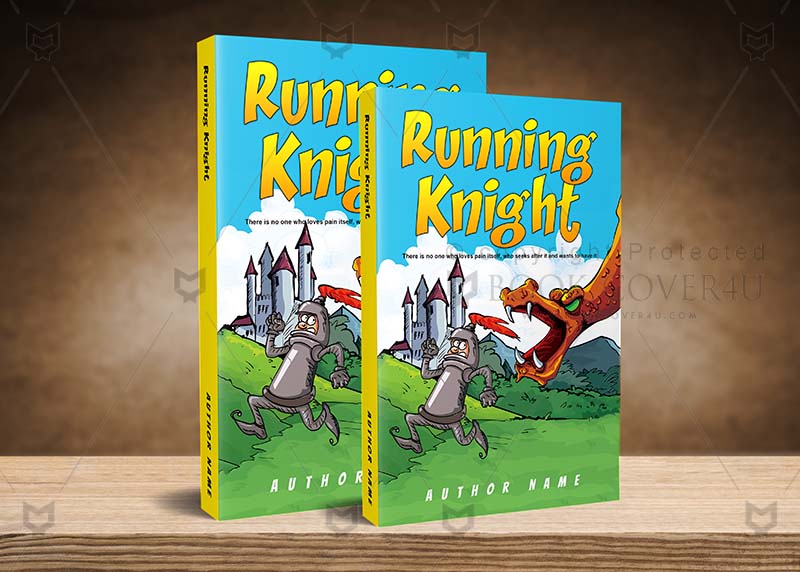 Children-book-cover-design-Running Knight-back