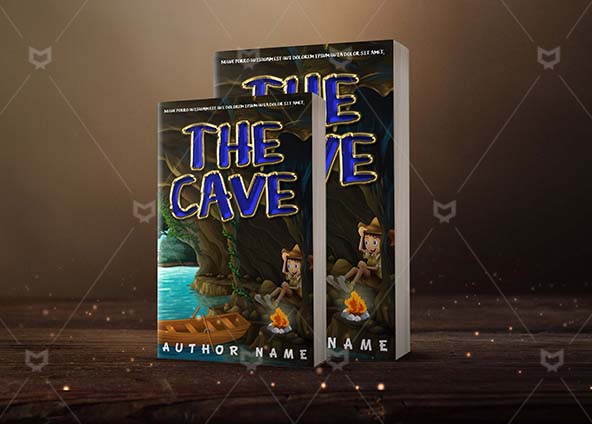Children-book-cover-design-The Cave-back