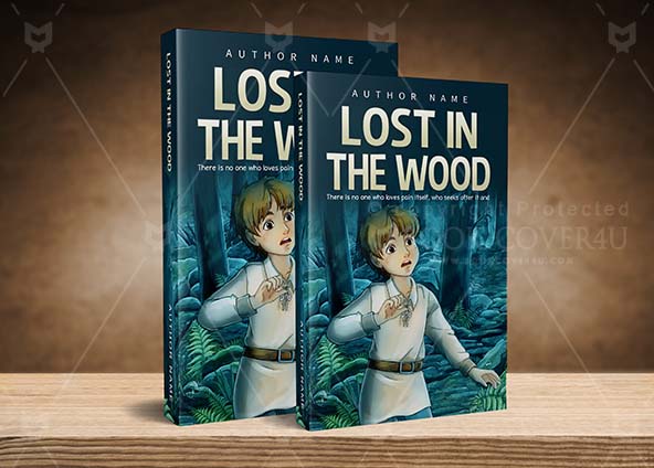 Children-book-cover-design-Lost In The Wood-back