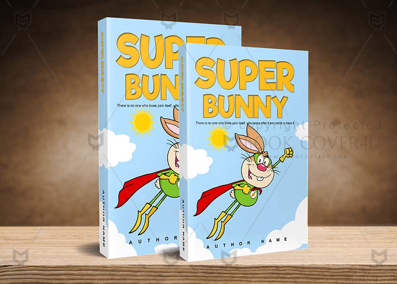 Children-book-cover-design-Super Bunny-back