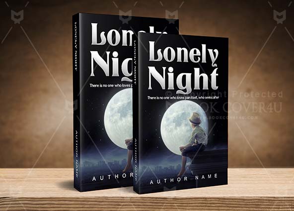 Children-book-cover-design-Lonely Night-back