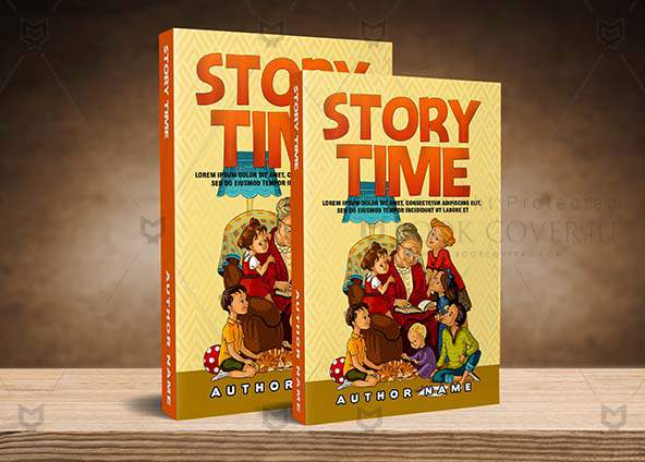 Children-book-cover-design-Story Time-back