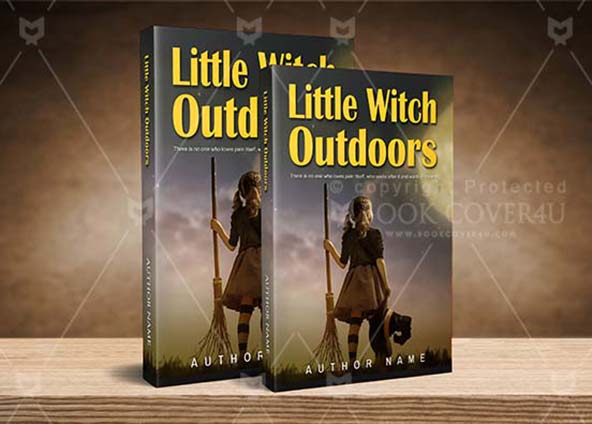 Children-book-cover-design-Little Witch Outdoors-back