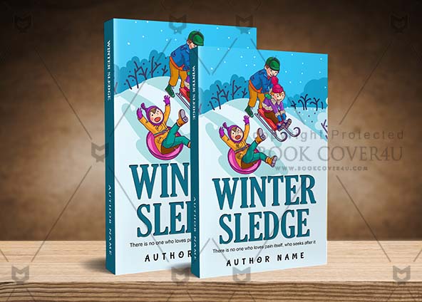 Children-book-cover-design-Winter Sledge-back