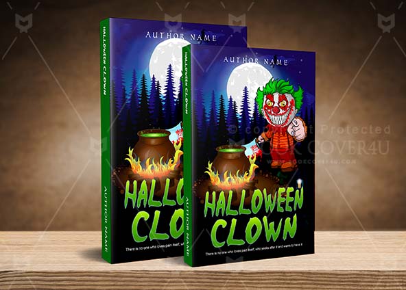 Children-book-cover-design-Halloween Clown-back