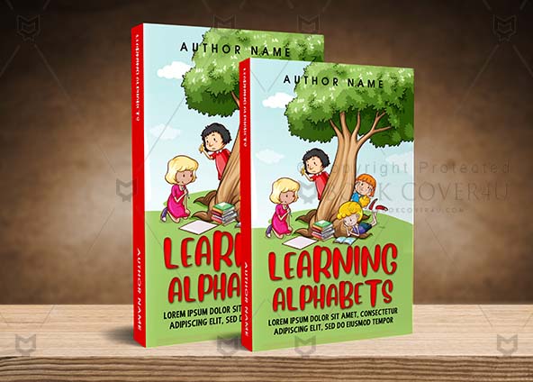 Children-book-cover-design-Learning Alphabets-back