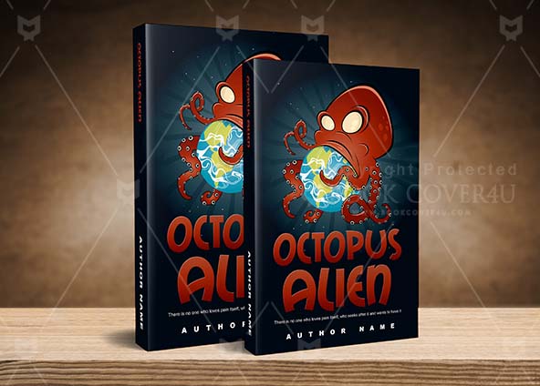 Children-book-cover-design-Octopus Alien-back