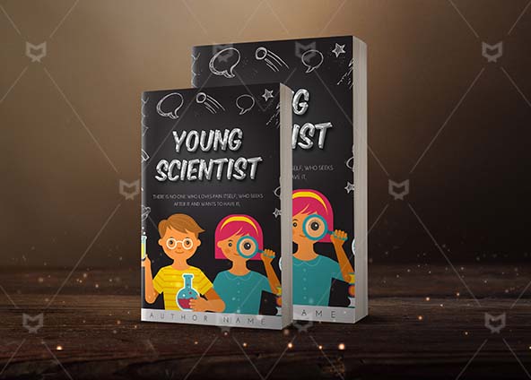 Children-book-cover-design-Young Scientist-back