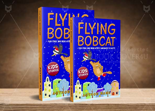 Children-book-cover-design-Flying Bobcat-back