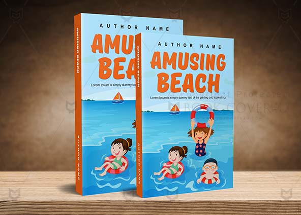 Children-book-cover-design-Beach Amusing-back