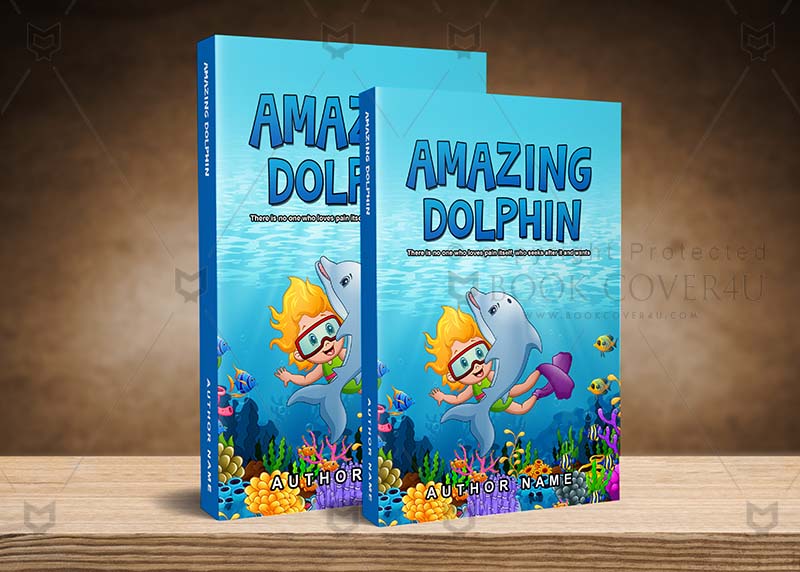 Children-book-cover-design-Amazing Dolphin-back
