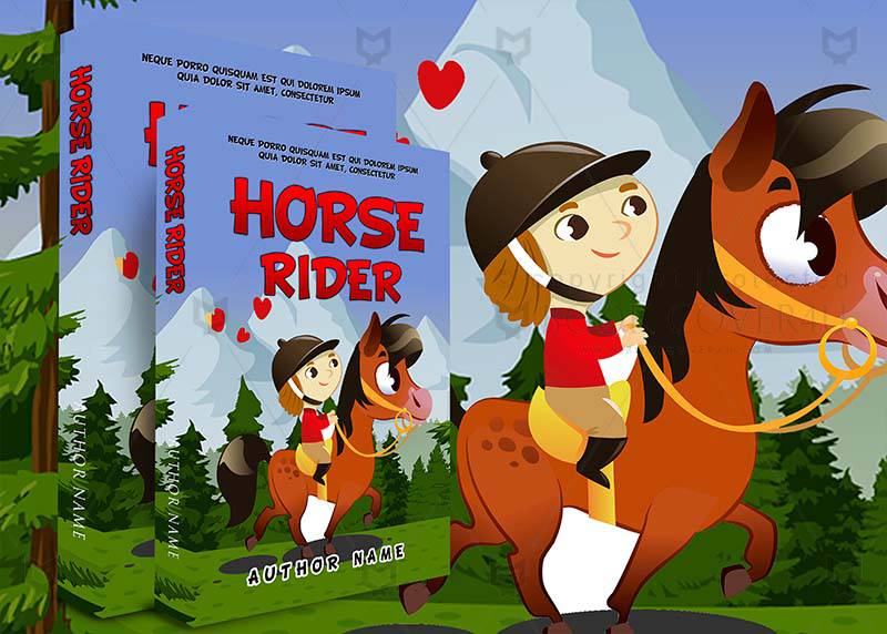 Children-book-cover-design-Horse Rider-back