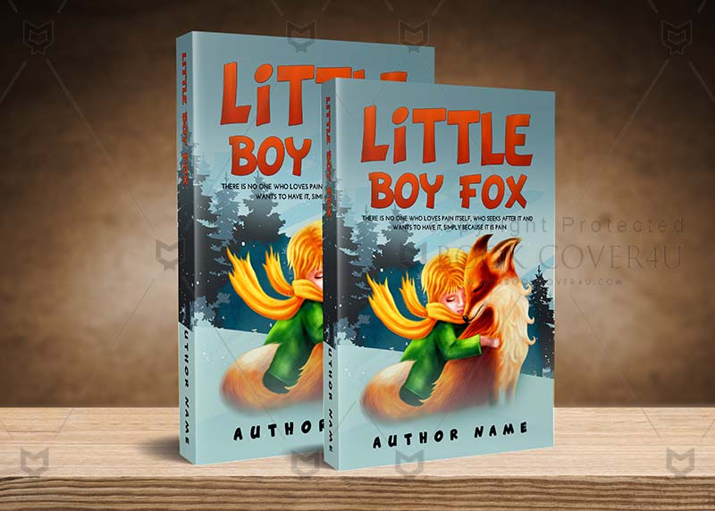 Children-book-cover-design-Little Boy Fox-back