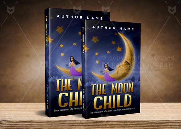 Children-book-cover-design-The Moon Child-back