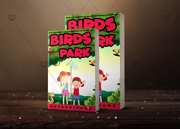 Children-book-cover-design-Birds Park-back