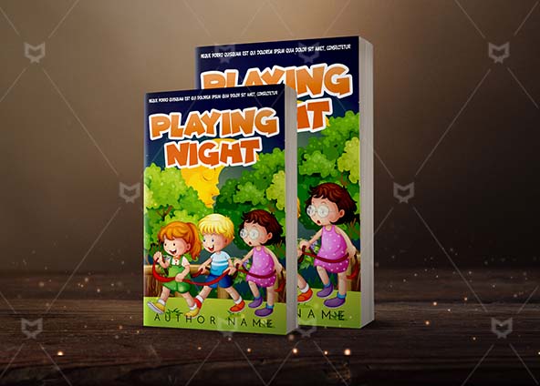Children-book-cover-design-Playing Night-back