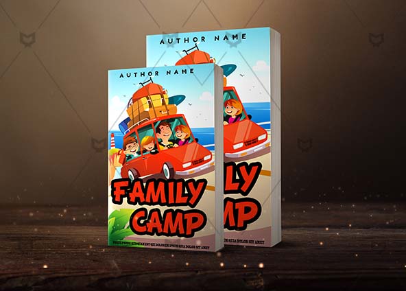 Children-book-cover-design-Family Camp-back