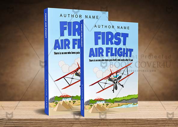 Children-book-cover-design-First Air Flight-back