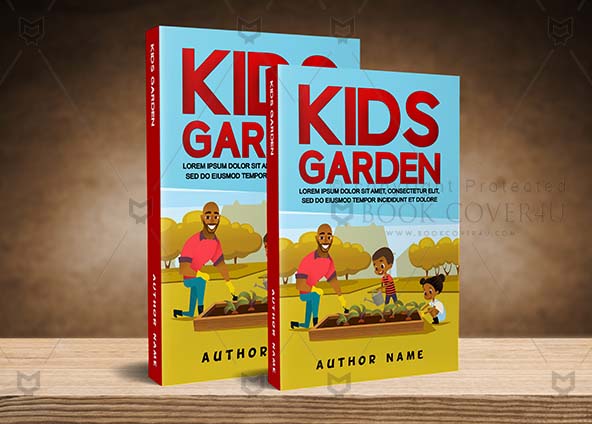 Children-book-cover-design-Kids Garden-back