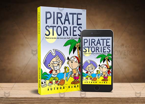 Children-book-cover-design-Pirate Stories-back