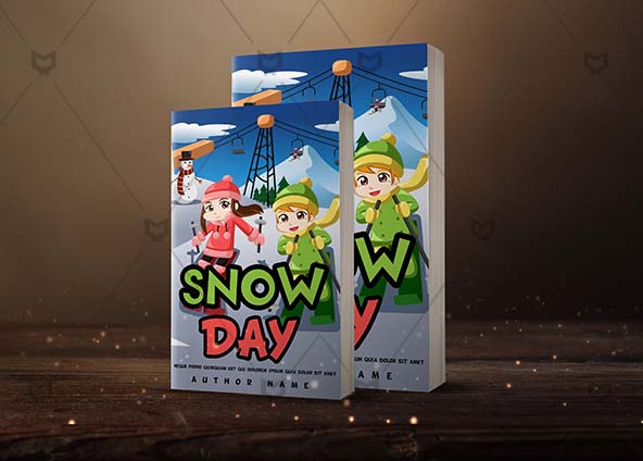 Children-book-cover-design-Snow Day-back