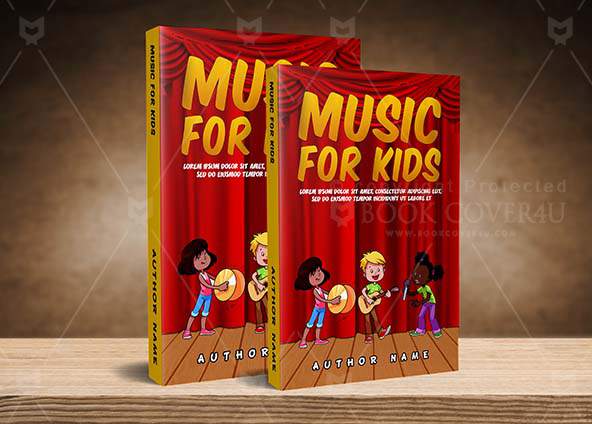 Children-book-cover-design-Music For Kids-back