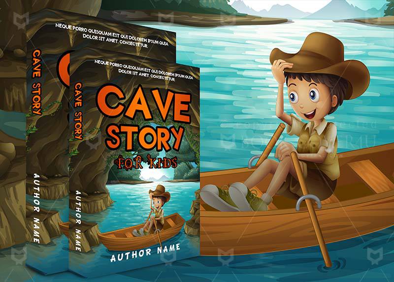 Children-book-cover-design-Cave Story-back