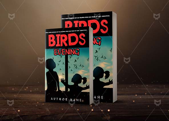 Children-book-cover-design-Birds Evening-back