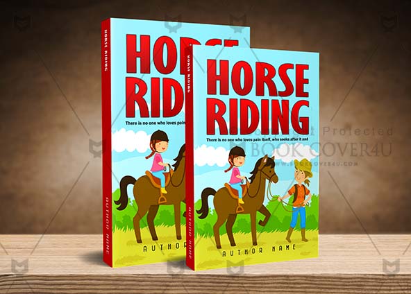 Children-book-cover-design-Horse Riding-back