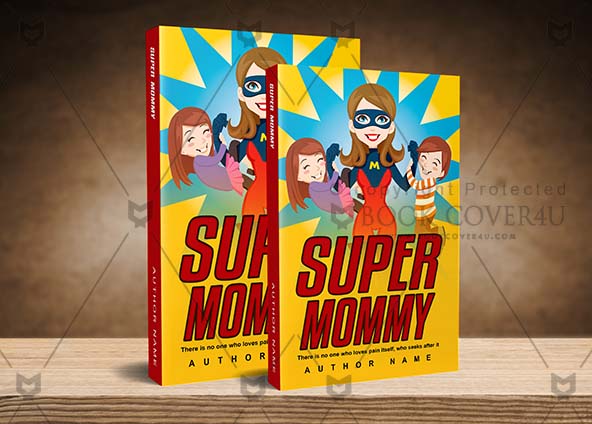 Children-book-cover-design-Super Mommy-back