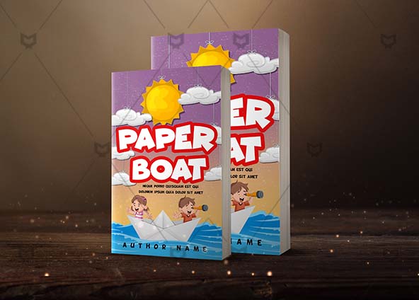 Children-book-cover-design-Paper Boat-back