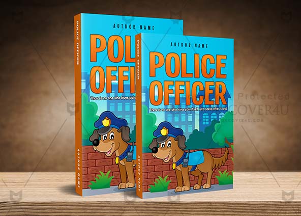 Children-book-cover-design-Police Officer-back