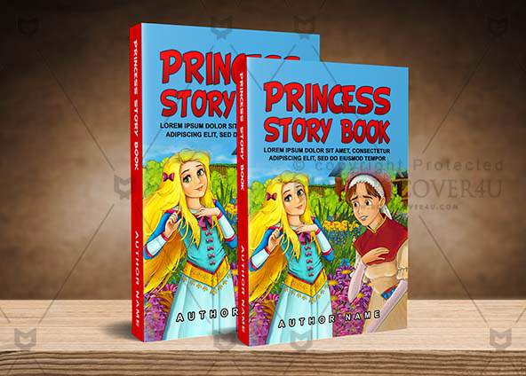 Children-book-cover-design-Princess Story Book-back