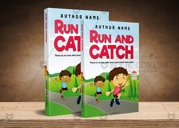 Children-book-cover-design-Run and Catch-back