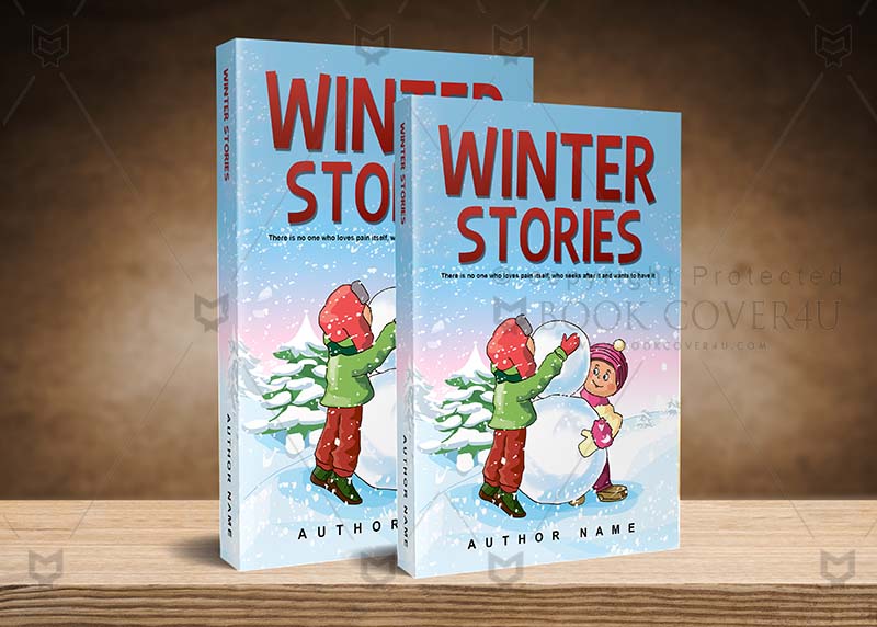 Children-book-cover-design-Winter Stories-back