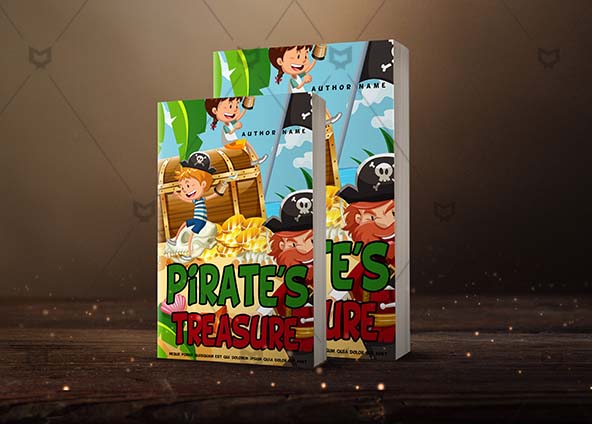 Children-book-cover-design-Pirates Treasure-back