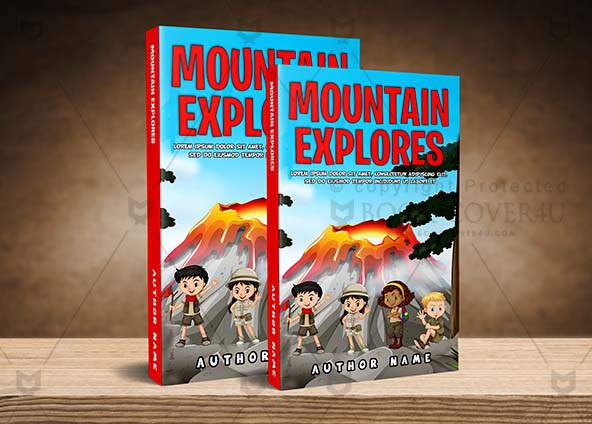 Children-book-cover-design-Mountain Explores-back