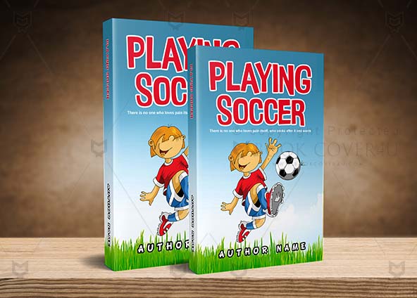 Children-book-cover-design-Playing Soccer-back