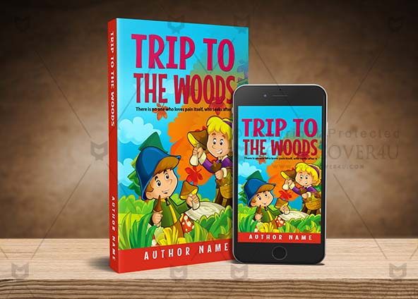 Children-book-cover-design-Trip To The Wood-back