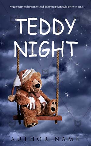 Children-book-cover-teddy-night-sky