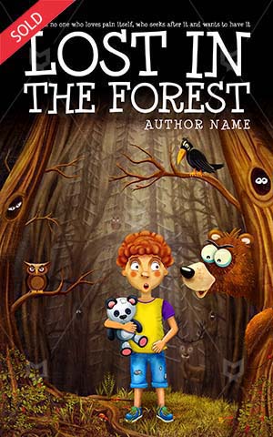 Children-book-cover-forest-kids